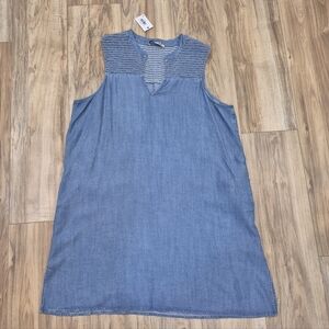 Dex Size Xl Smocked Shoulder Mini Dress Sleevless New With Tags